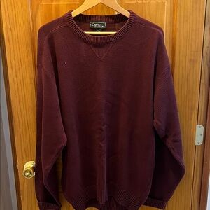 Croft & Barrow Men's Maroon Crewneck Sweater